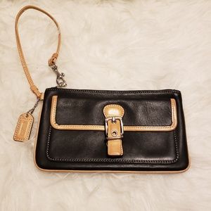 Authentic Leather Coach Wristlet